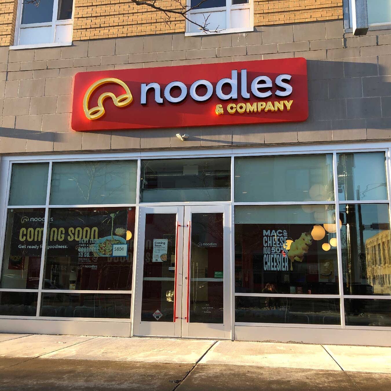 Noodles & Co Exterior Construction